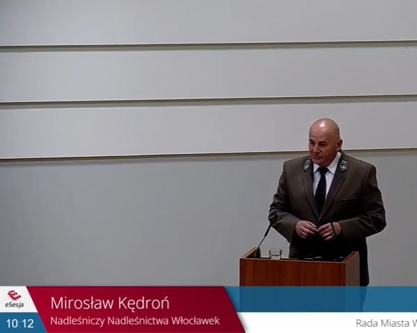 Sprawozdanie z działalności na sesji Rady Miasta Włocławek
